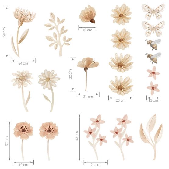 Set stenskih nalepk - Meadow