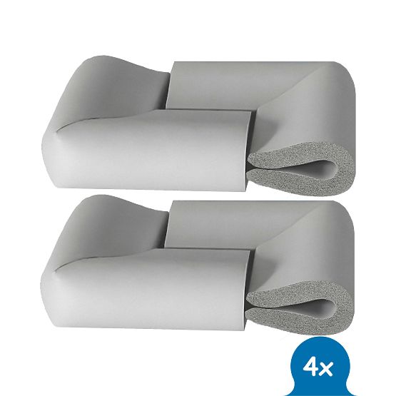 SIPO Foam kotne zaščite za steklene površine, sive - 4 kom