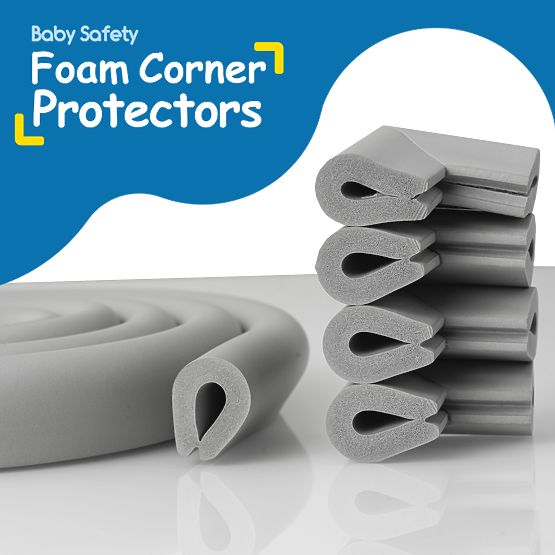 SIPO Foam kotne zaščite za steklene površine, sive - 4 kom