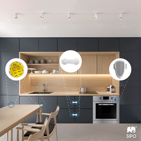 SIPO Komplet zaščit za okrogle kote - 12 kos