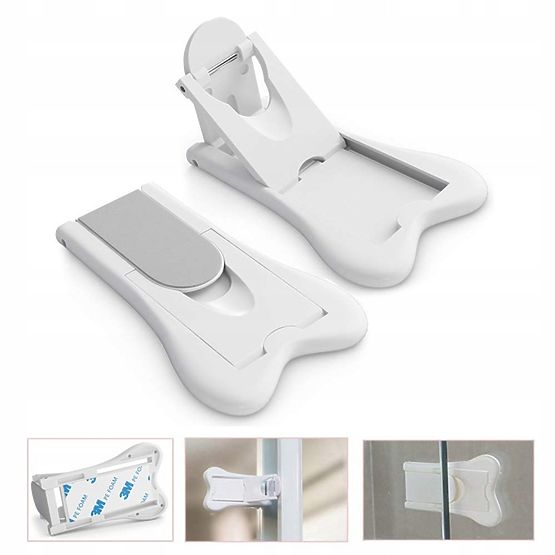 SIPO Otroška ključavnica za drsna vrata - 2 kom