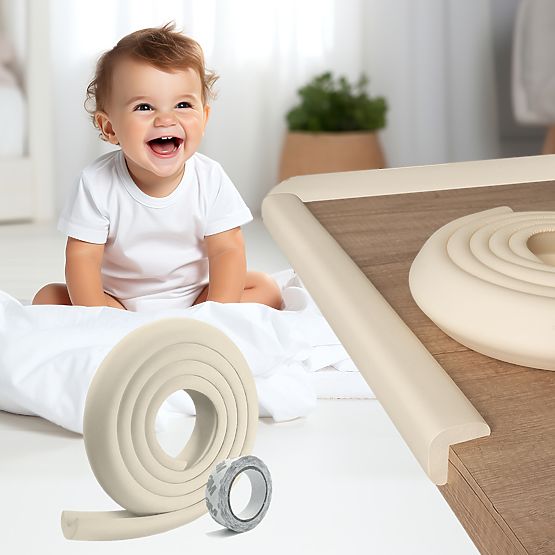 SIPO Zaščitni trak za robove pohištva, bež - 1 kos