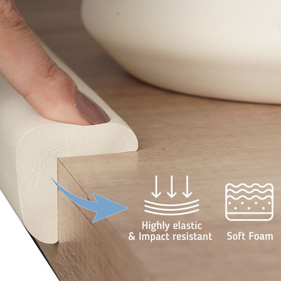 SIPO Zaščitni trak za robove pohištva, bež - 1 kos