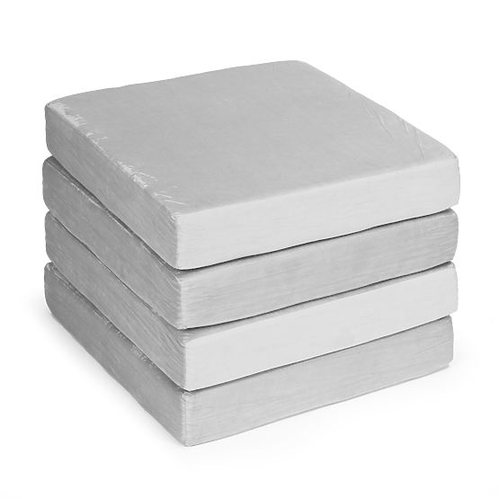 Zložljiva modularna otroška sedežna garnitura velika 2-sedežna DIY 10 mehkih blazin - siva ECOTOYS