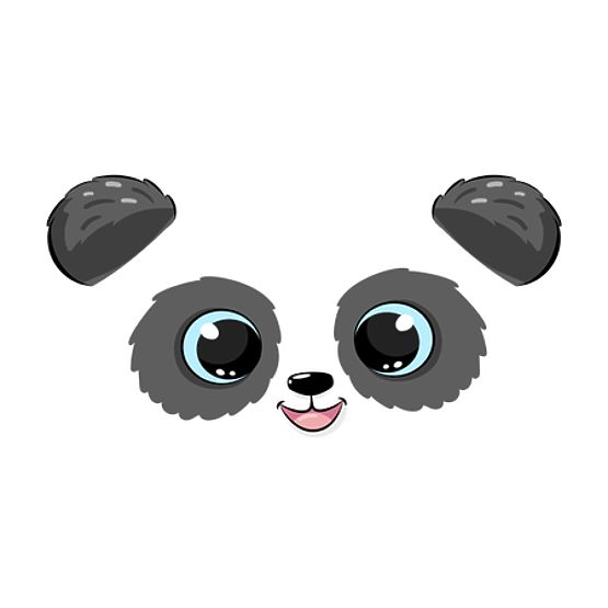 Skrinja za igrače Daria bela s potiskom Panda