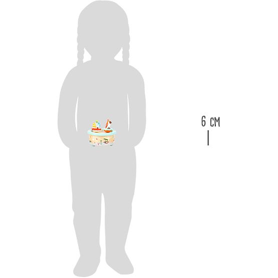 small foot Glasbena skrinjica s slonom in papigo