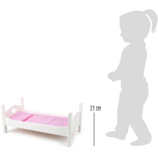 small foot Lesena posteljica bela