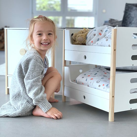 small foot Lesena posteljica Little Button