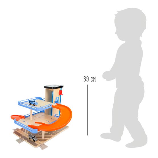 small foot Lesena večnadstropna garaža z dvigalom