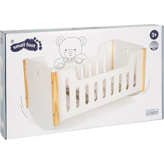 small foot Lesena zibelka za punčke Little Button