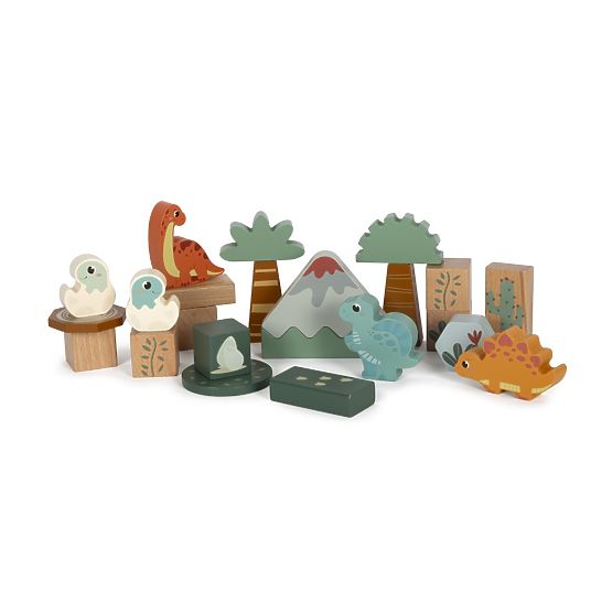 Small Foot Lesene kocke Dino