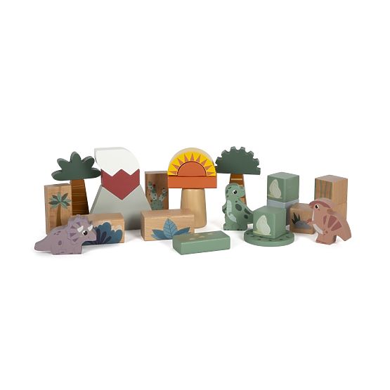 Small Foot Lesene kocke Dino