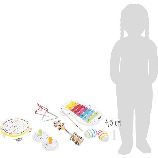 small foot Leseni glasbeni set s pikami