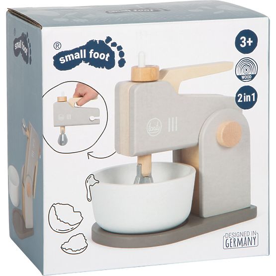 small foot Leseni kuhinjski robot 2 v 1 Tasty sivi