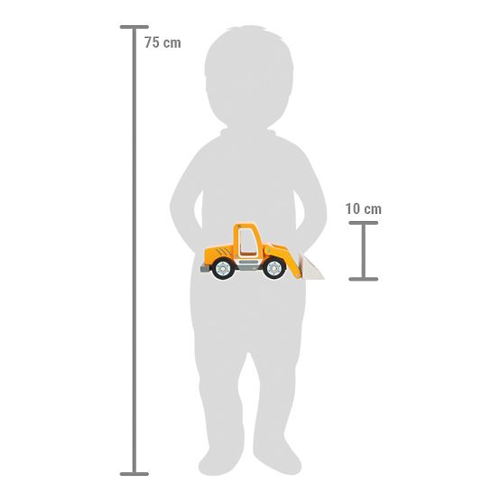 small foot Leseni nakladač z lopato