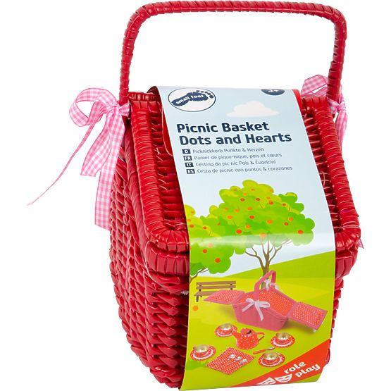 small foot Piknik košara Dots and Hearts