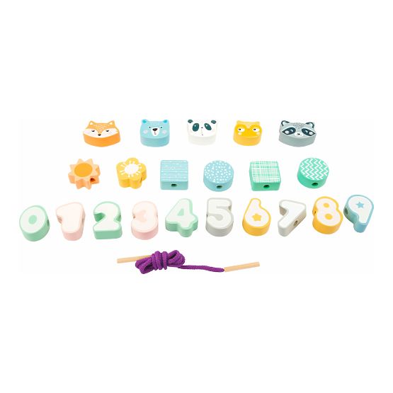 Small Foot Stringing perle v pastelnih barvah