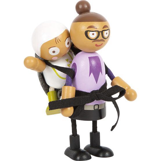 small foot Upogljive punčke družina z otrokom