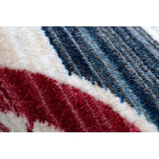 Sodoben otroški tepih TOYS 75324 KOTVA, nepravilna oblika, krem, turkizna, temno modra