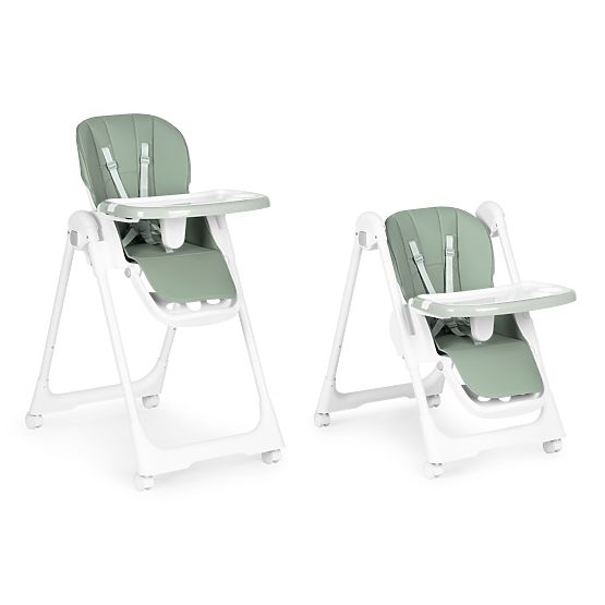 Stolček za hranjenje z nastavljivo višino, ekousnje, pasovi, dvojni pladenj ECOTOYS