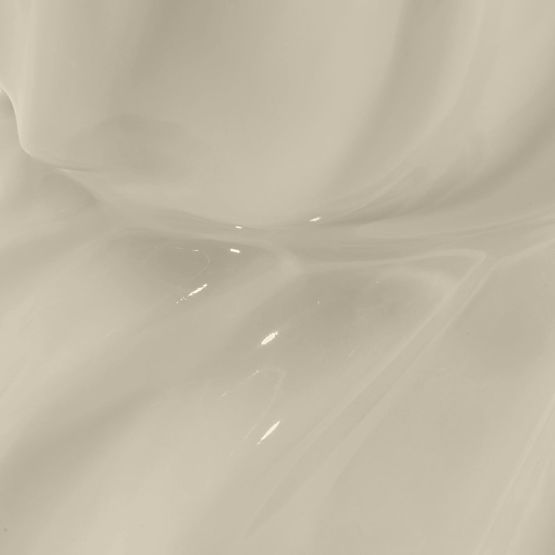 Stranska miza Bloom 35 cm, bež, sijajna