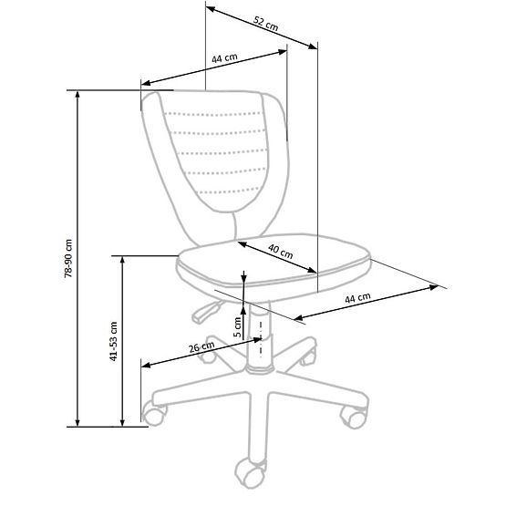 Študentski stol Toby - zelen