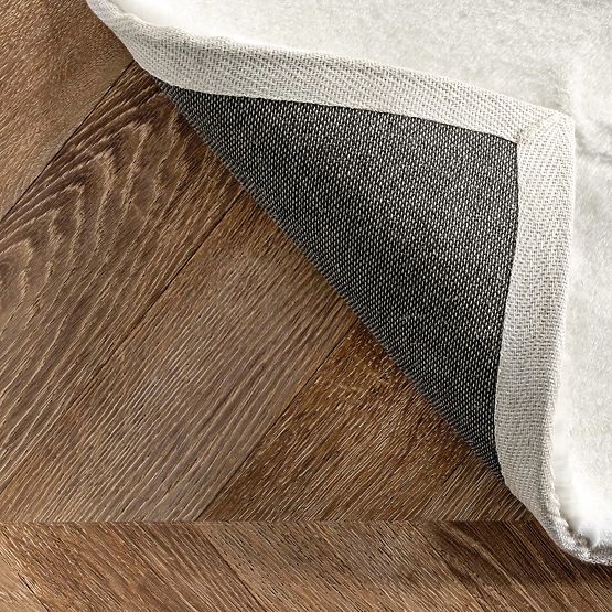 Svilena preproga Rabbit - Bela Ecru