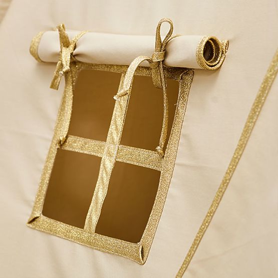 Teepee s podložkou Gold Ecru