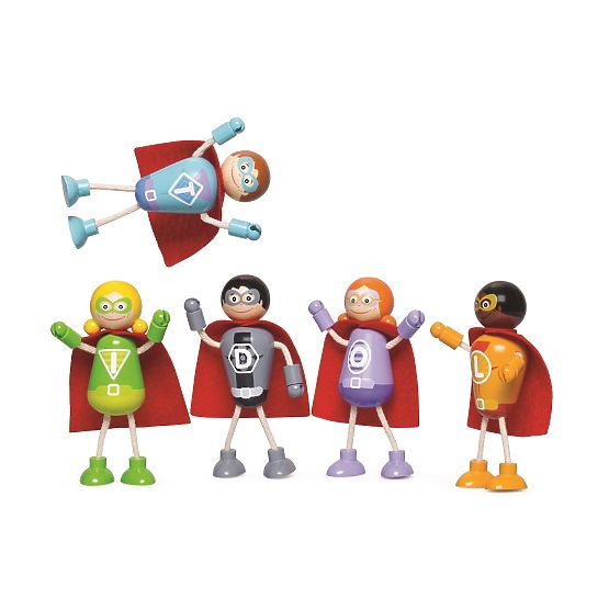 Tidlo Lesene figurice Superjunaki