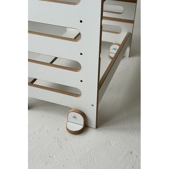 Učna stolp za dvojčke DOUBLE M - bela