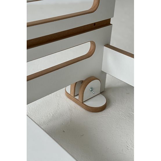 Učna stolp za dvojčke DOUBLE M - bela