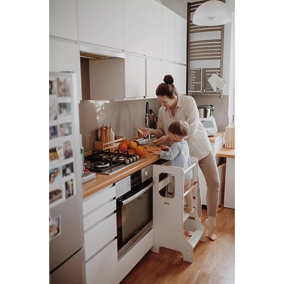 Učna stolp SLIM M - bela