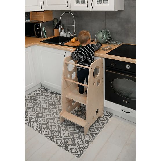 Montessori učni stolp Lena MAXI 85 - naravni