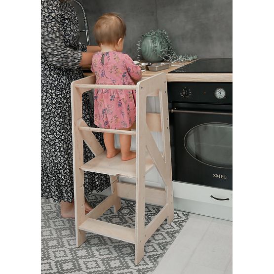 Montessori učni stolp Pola MAXI 90 - naravni