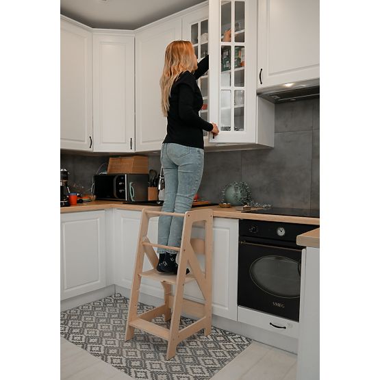 Montessori učni stolp Pola MAXI 90 - naravni