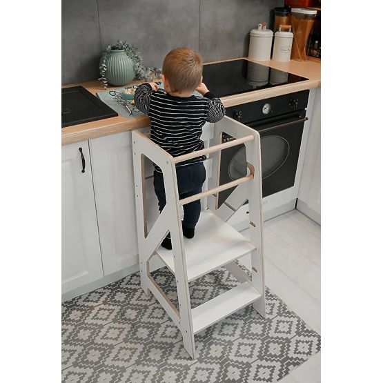 Montessori učni stolp Pola Scandi - bel