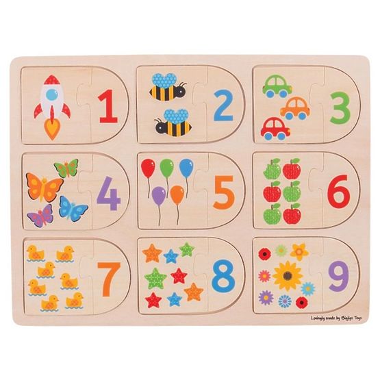 Sestavljanka Bigjigs - štetje in oblike