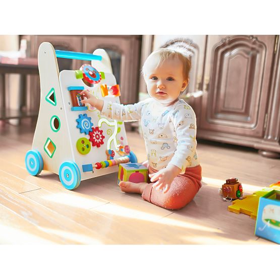 Večnamenski leseni sprehajalnik - Vesel vrt