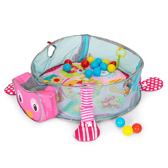 Velika izobraževalna podloga 3v1 ograja 30 žogic 0+ ECOTOYS