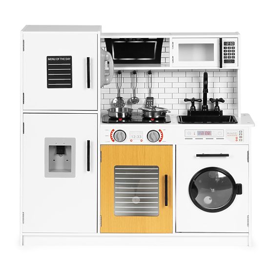 Velika lesena kuhinja za otroke + zvoki in luči ECOTOYS