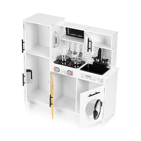 Velika lesena kuhinja za otroke + zvoki in luči ECOTOYS