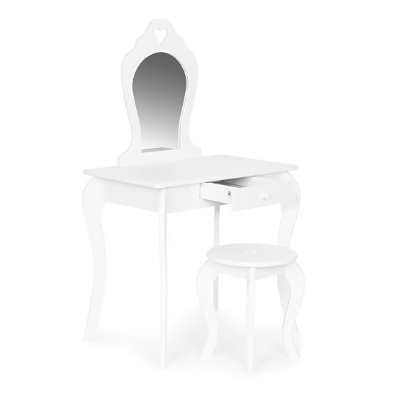 Velika otroška toaletna mizica z ogledalom za dekleta ECOTOYS