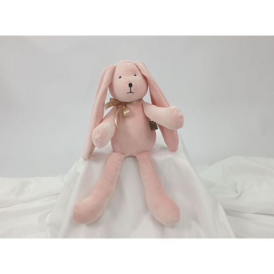 Velur igrača Zajec 35 cm - roza