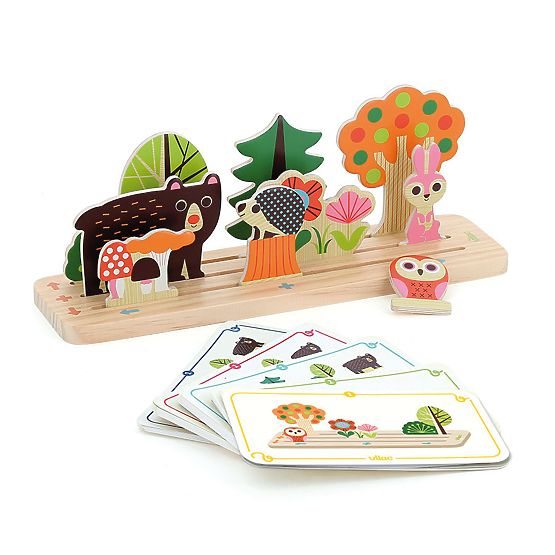 Vilac Lesena logična igra Postavi pravilno! Gozd