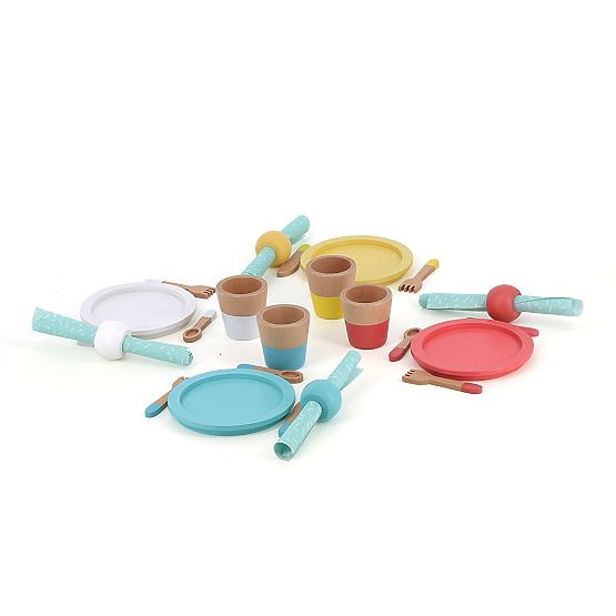 Vilac Leseni jedilni set 28 delov