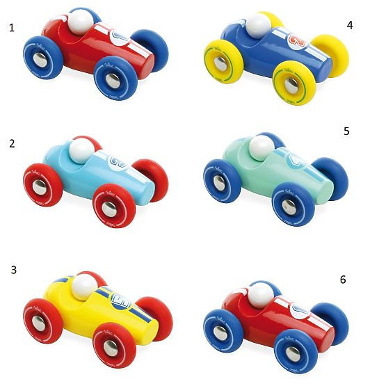Vilac Leseni mini dirkalni avto 1 kos