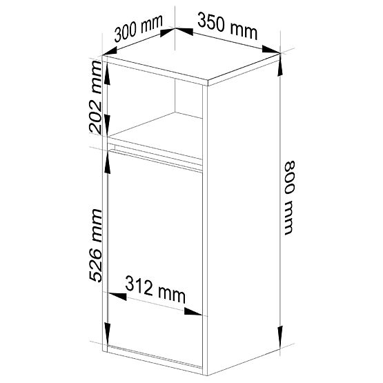 VISEČA KOPALNIŠKA OMARICA VAMI W35 1D 1W HRAST ARTISAN / KAŠMIR