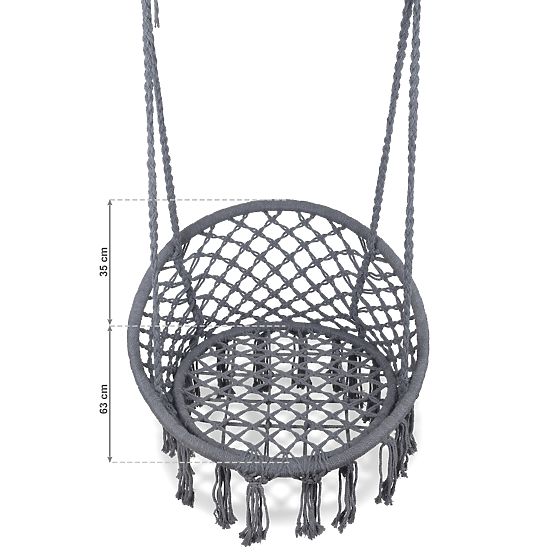 Viseči gugalnik - siv