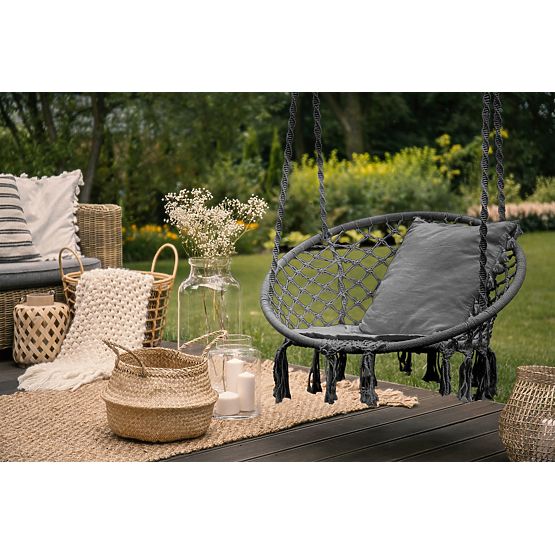 Viseči gugalnik - siv