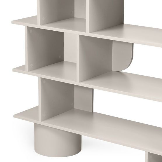 Visoka polica Rangali, kašmirska, zaobljena